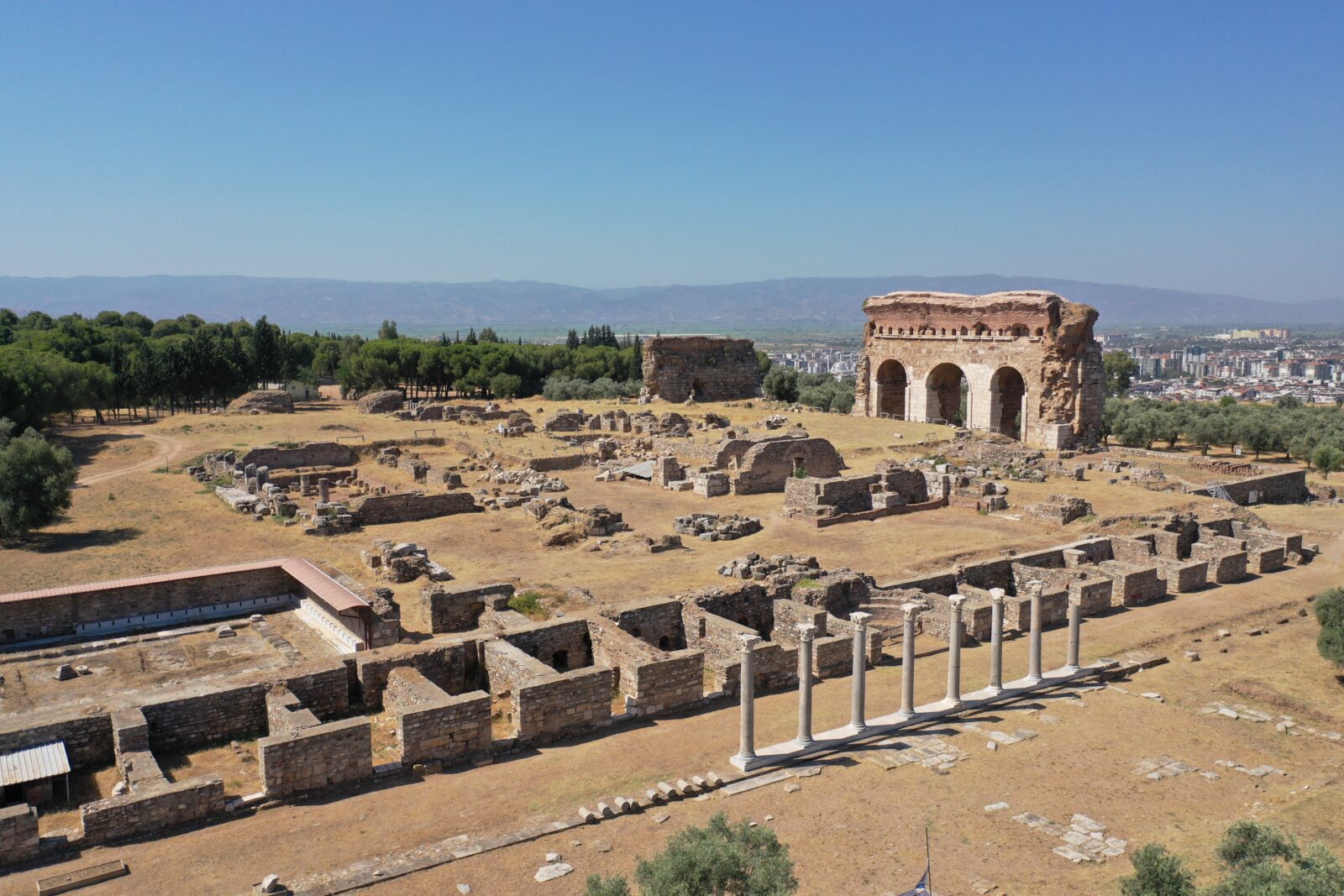 Excavations in the ancient city of Tralleis