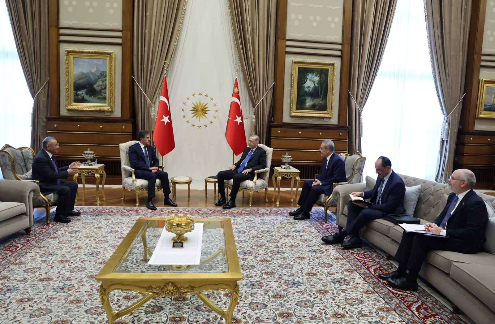 Erdogan meets with Iraqi Kurdish President Barzani in Ankara for high-stakes talks