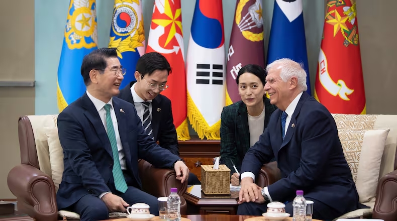 EU's Borrell, S. Korea discuss concerns over N. Korean troops in Russia