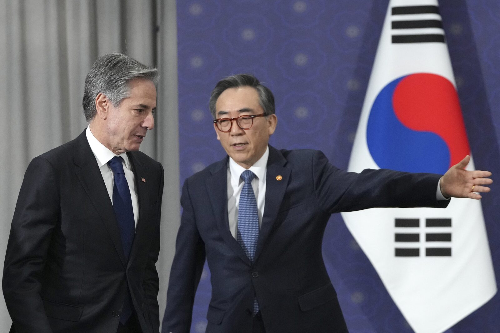 N. Korea launches missile, escalating tensions during Blinken's visit to S. Korea