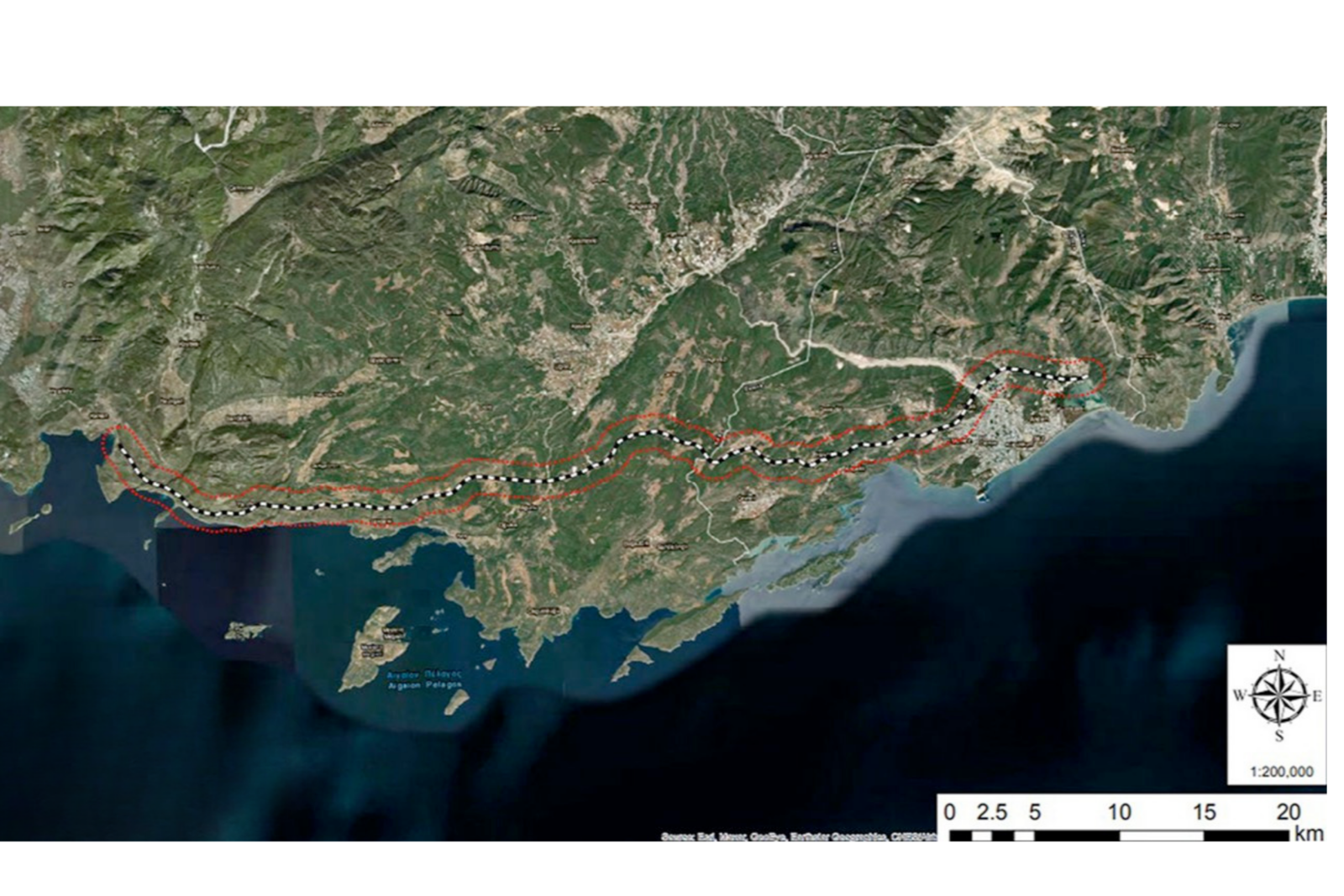 Map showing the proposed Türkiye