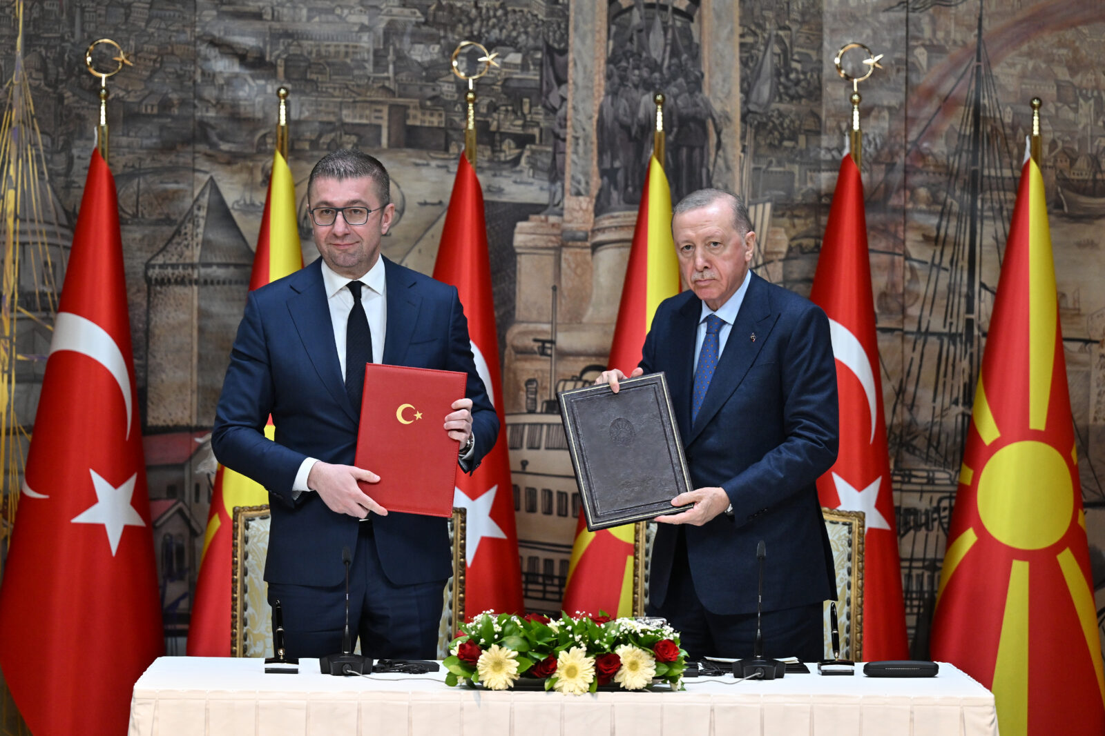Türkiye-North Macedonia relations as strong as Skopje’s Stone Bridge: Erdogan