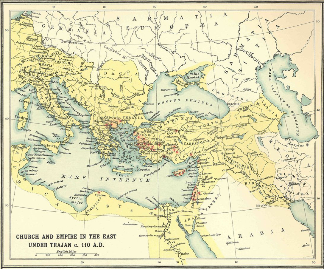 Roman Empire under Emperor Trajan.