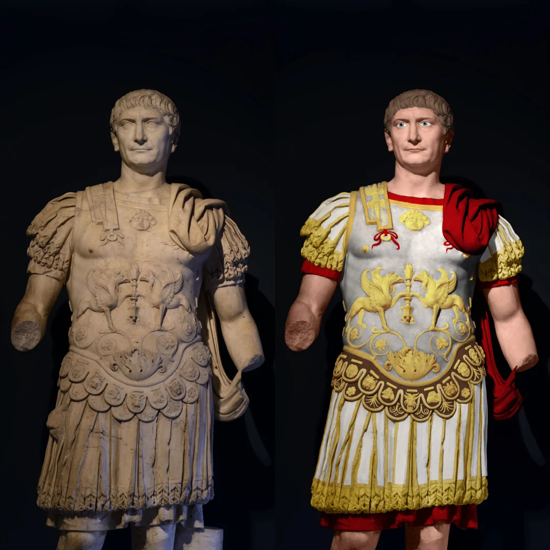 A digital recreation of Emperor Trajan