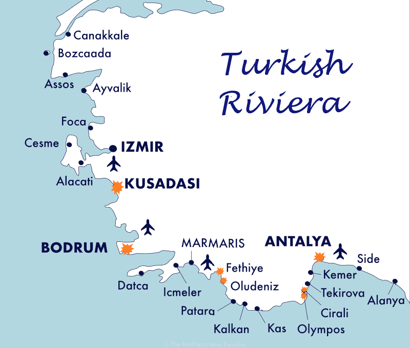 turkish riviera map