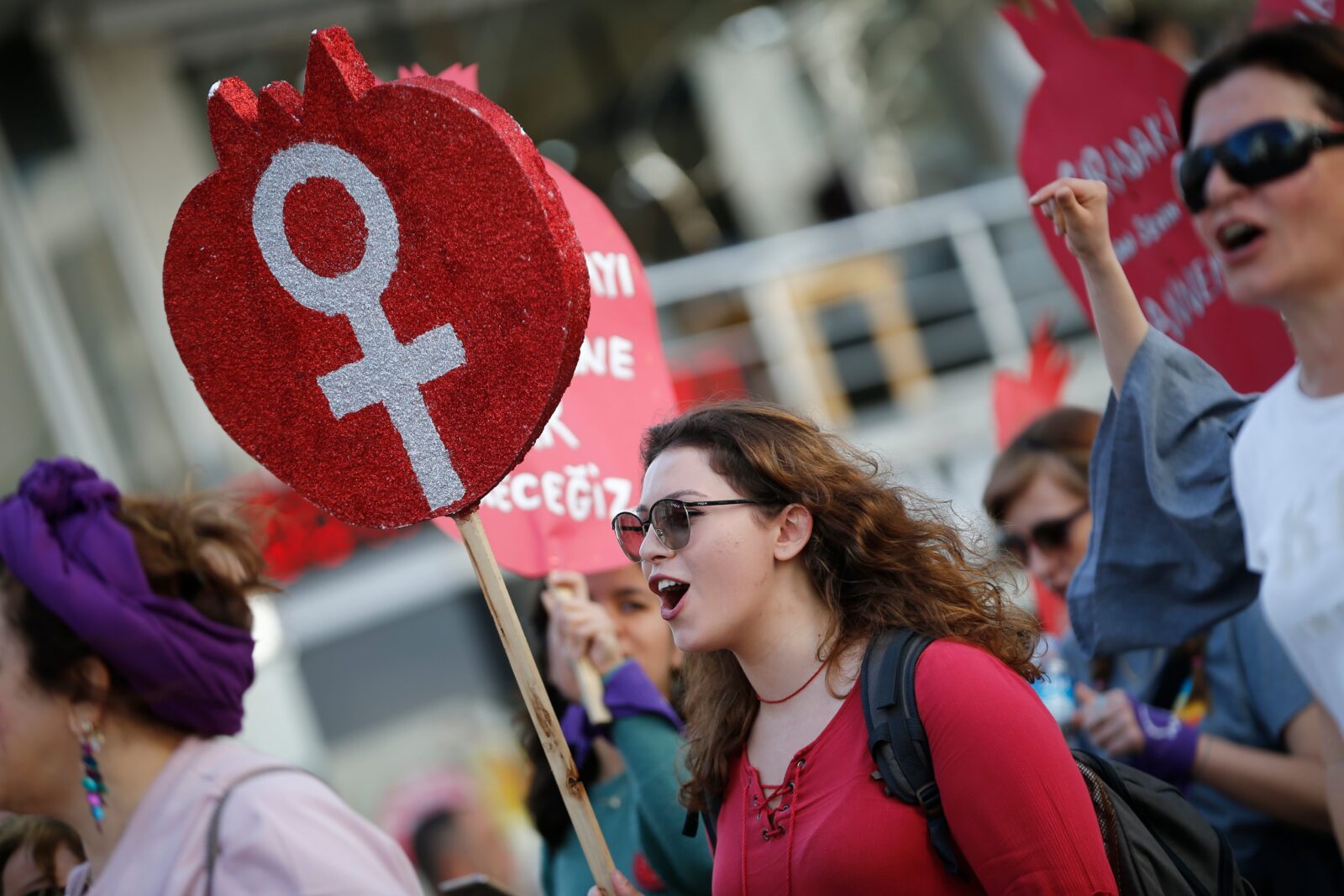 Woman at international women