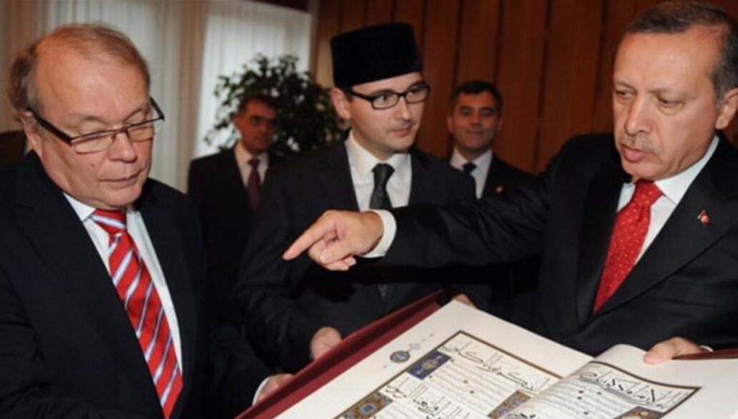 The then Prime Minister of Türkiye and currently the president, Recep Tayyip Erdogan