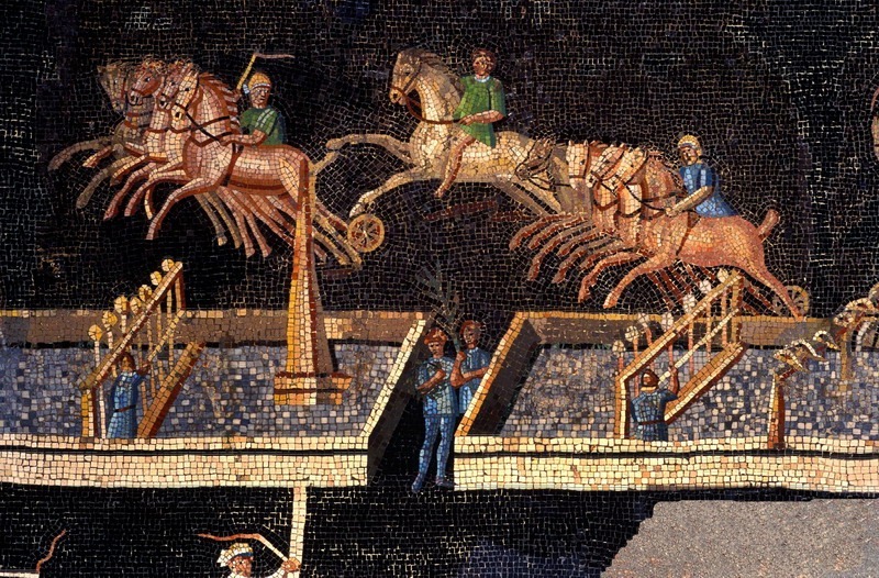 Circus Games Mosaic from 2nd-century - nika riot?
