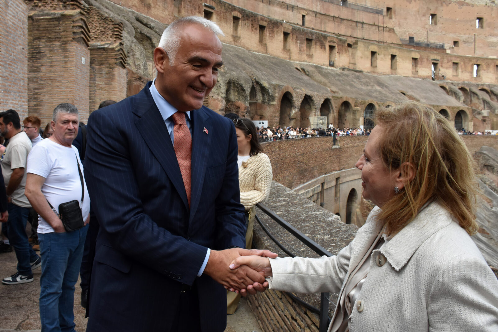 Turkish Culture and Tourism Minister Ersoy attends closing ceremony of Gobeklitepe Exhibition in Italy