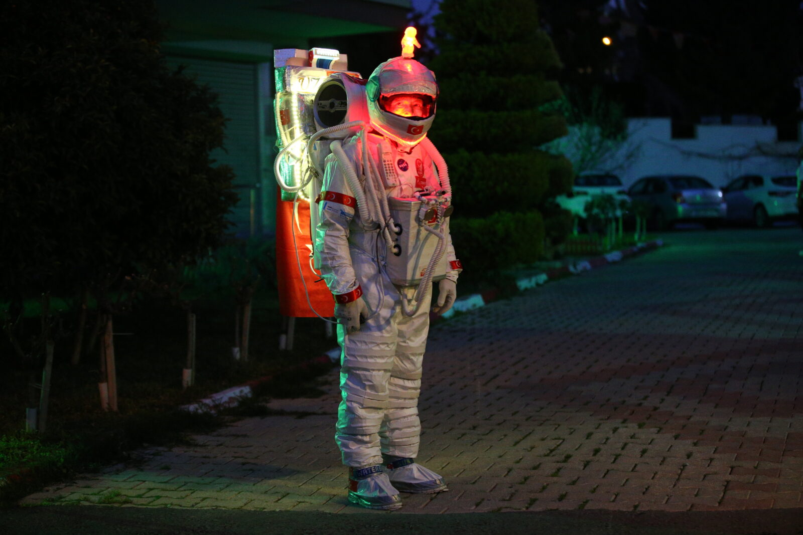 tradesman Zeki Konuk is walking the streets