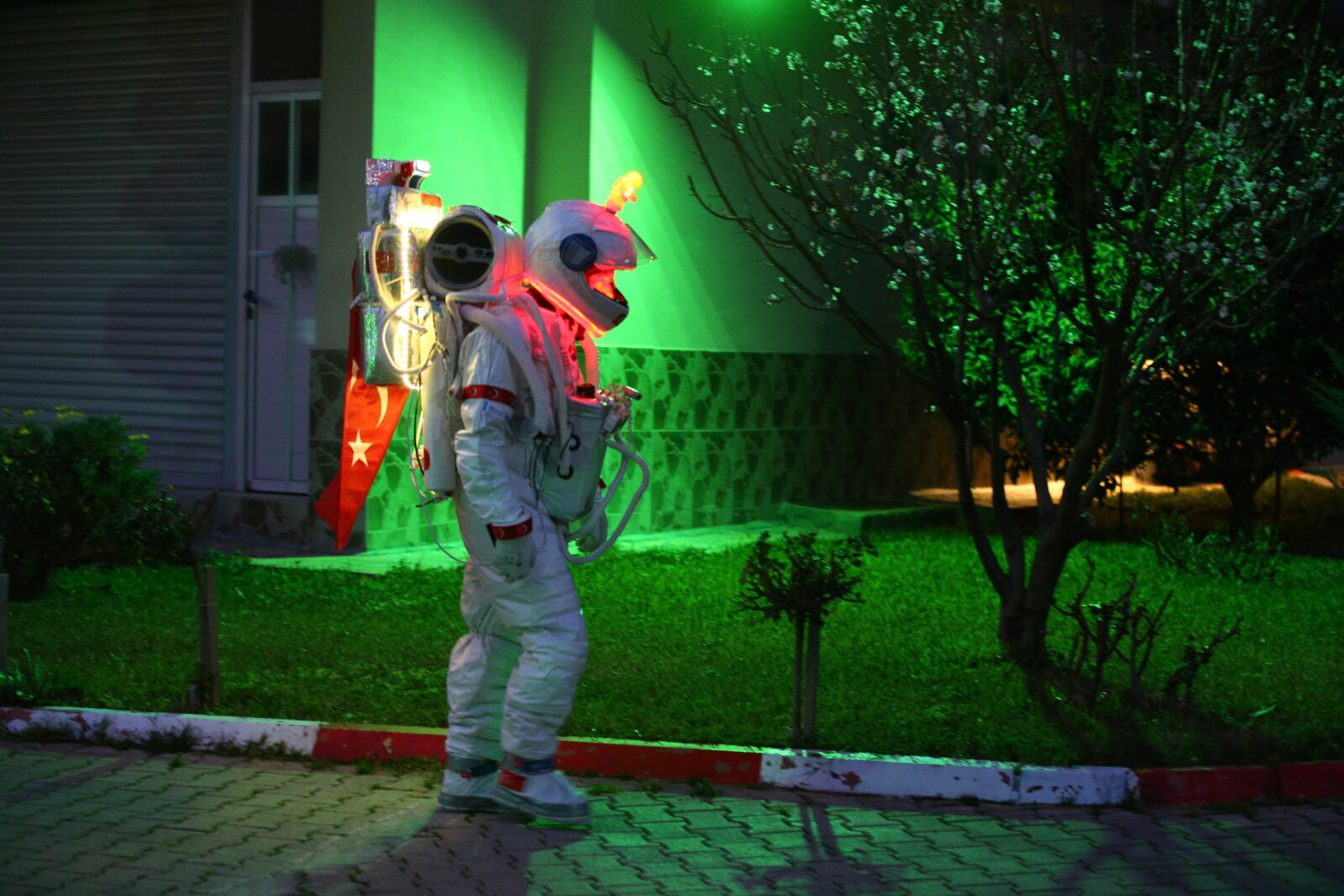 tradesman Zeki Konuk is walking the streets