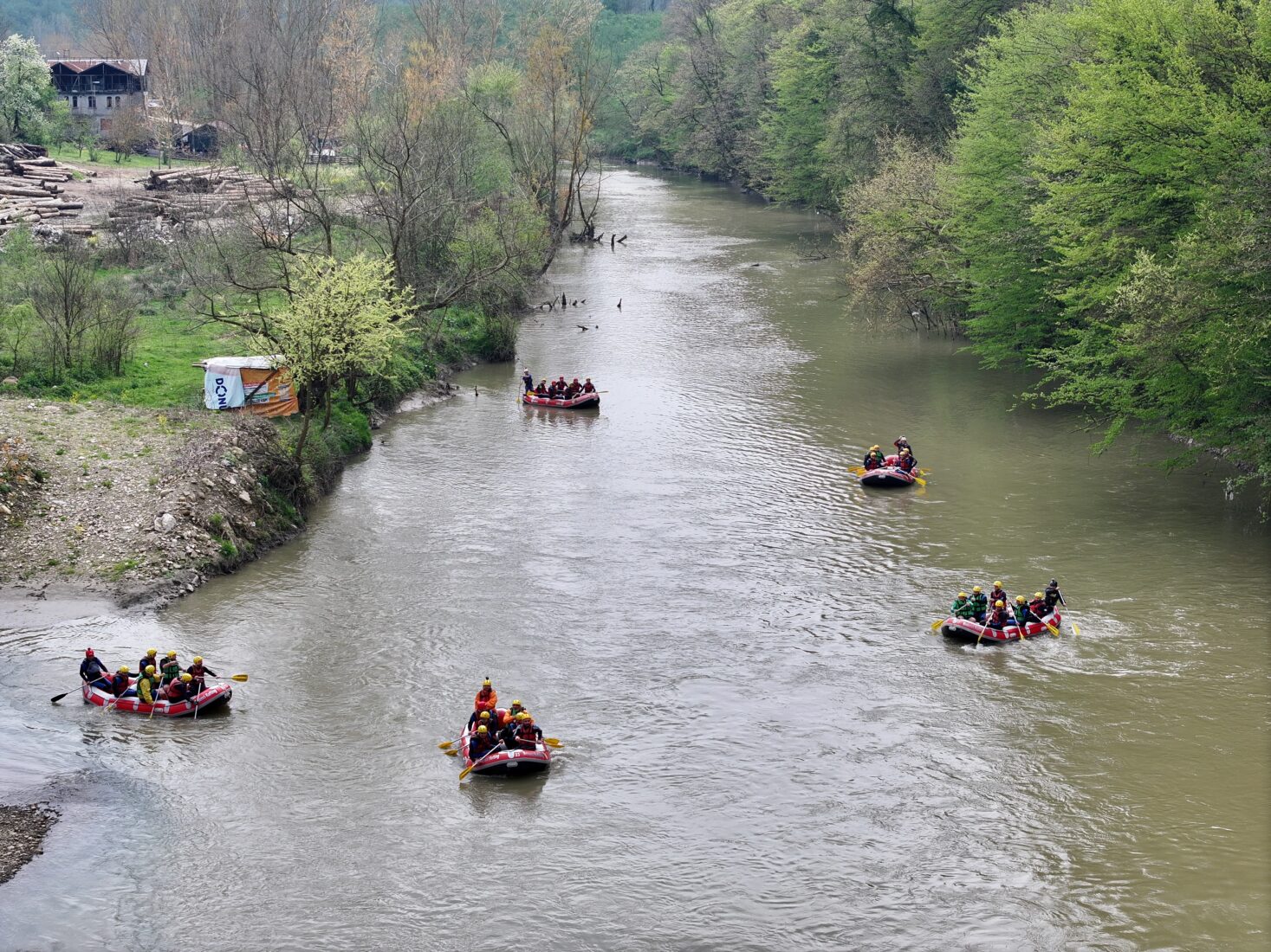 Rafting in Melen Stream