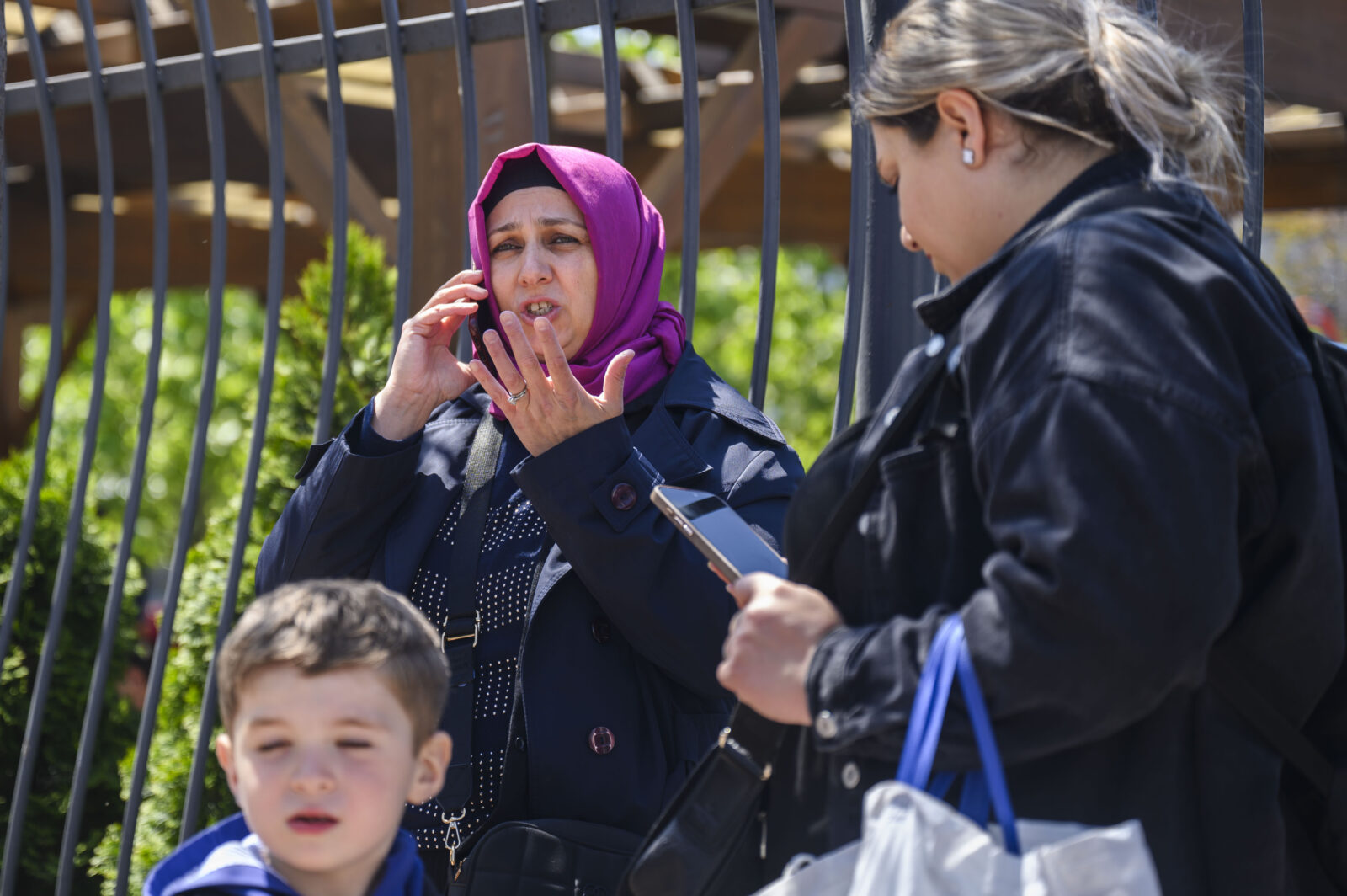 People evacuate buildings in panic and contact their loved ones after a 6.2 magnitude earthquake strikes Istanbul, Turkey