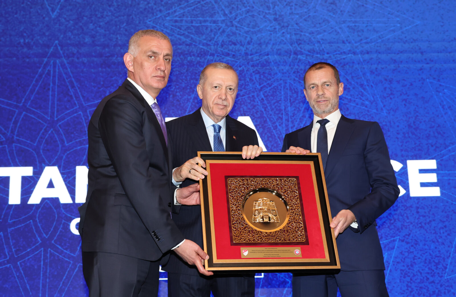 President Erdogan opens UEFA Istanbul Office