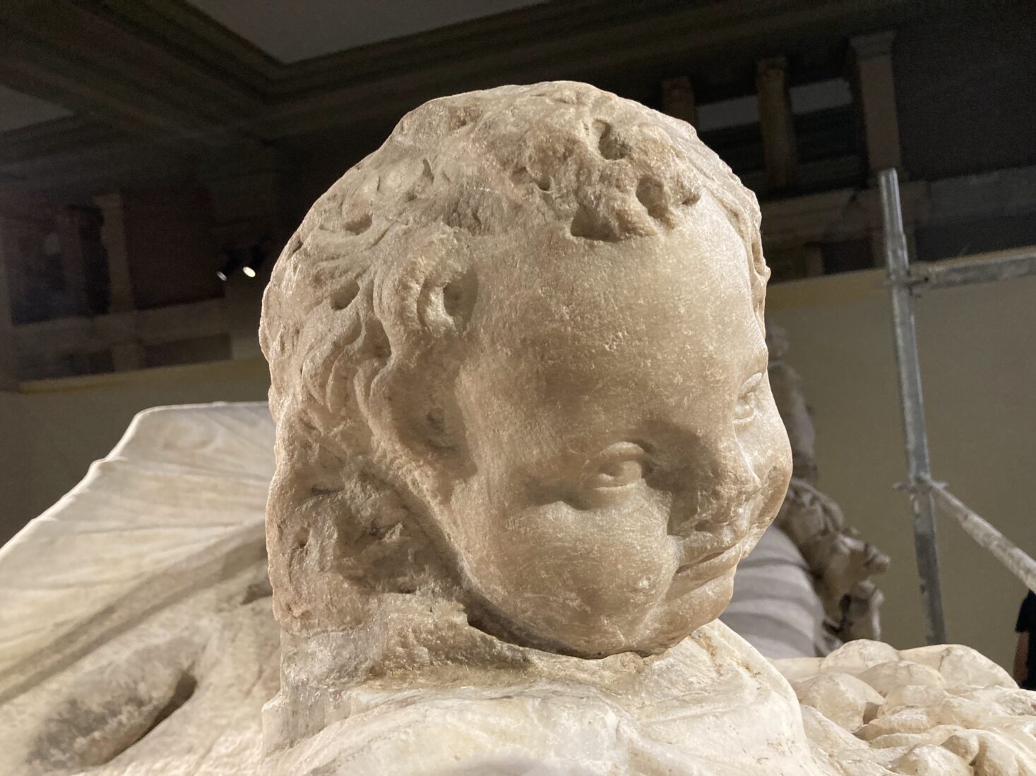 The head of Eros, a missing piece of the Sidamara Sarcophagus from Karaman