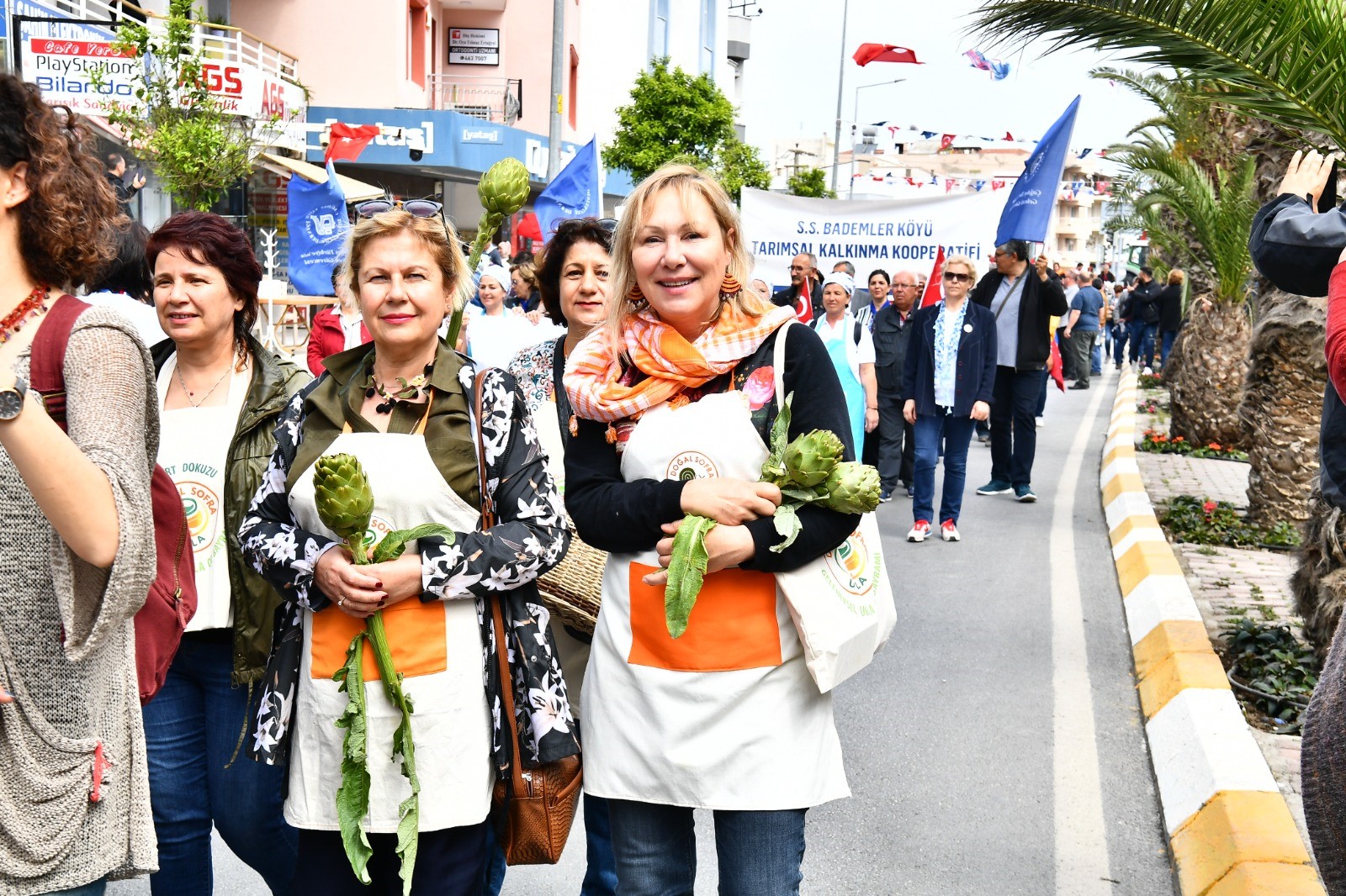 The 10th Urla Artichoke Festival in Urla, Izmir, on May 3, 2024, celebrating the region