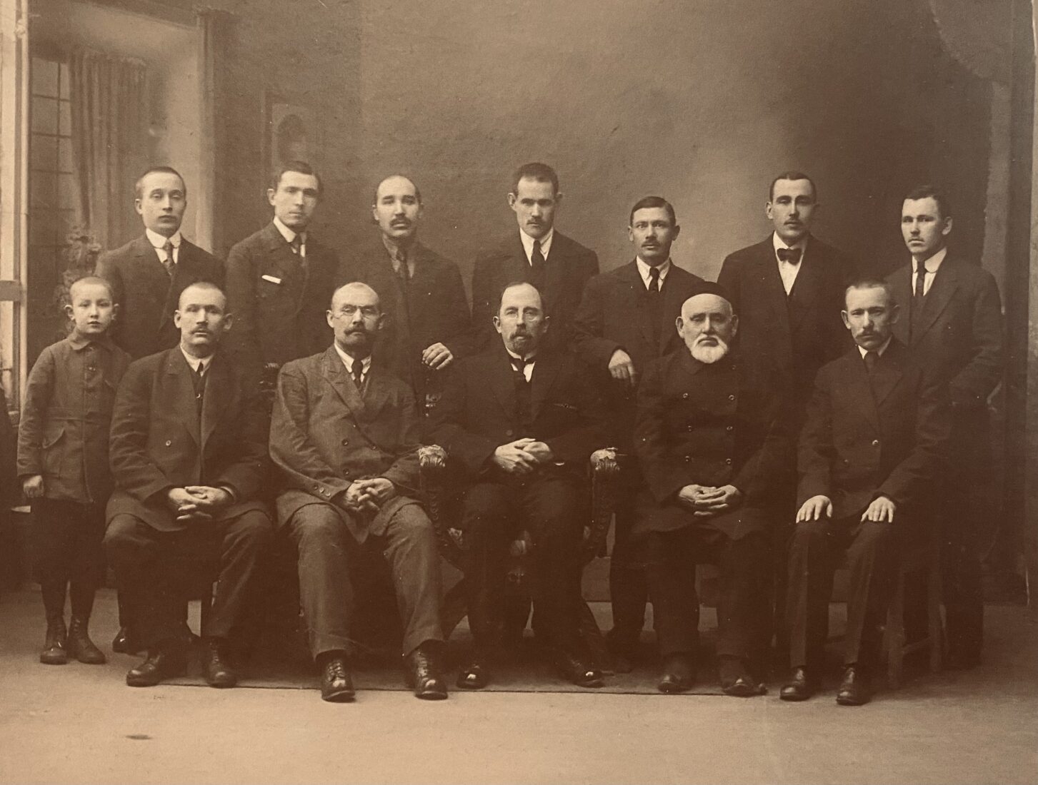 Politician Sadri Maksudi (Arsal) with Finnish Tatars 