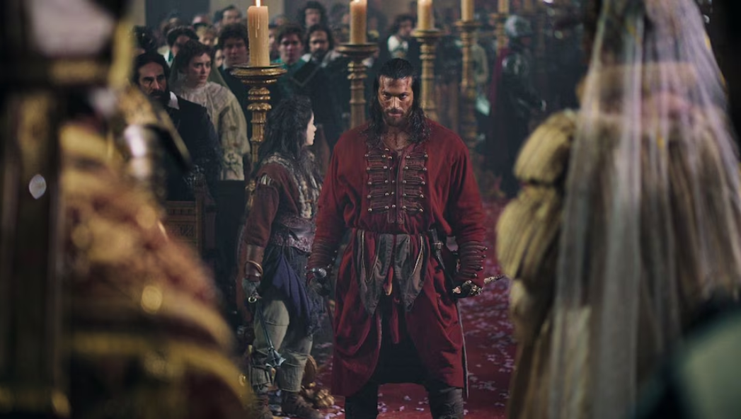 Screen captured from El Turco, showing Can Yaman as Hasan Balaban,