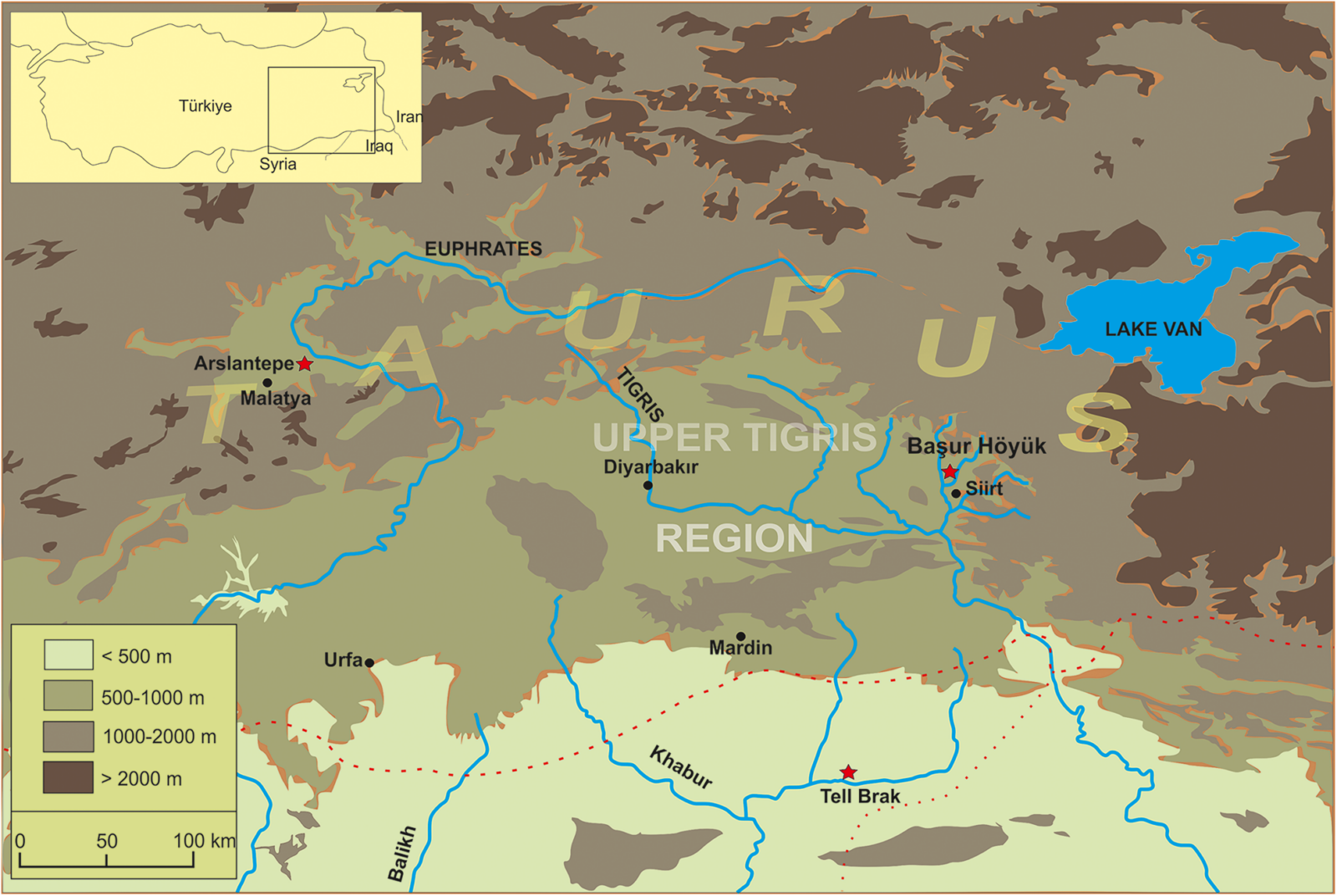location of Basur Hoyuk